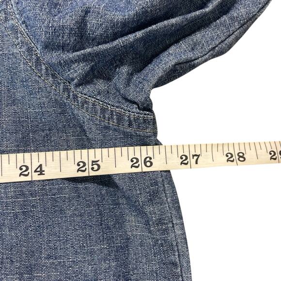 Browning Denim Shirt Men Size XL Heavy Hunting Jean Button Down Denim Cotton - Picture 9 of 10